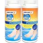 2x Masterplast Foot Powder Talc Soothes Refreshes Eliminates Odour Soft Feet