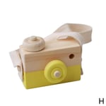 Children Room Wood Camera Decor Natural Safe Wooden Toy Toys Yw H Yellow