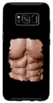 Coque pour Galaxy S8 Fake Muscle Under Clothes Chest Six Pack Abs