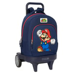 Skolväska med hjul Super Mario World 33 X 45 X 22 cm
