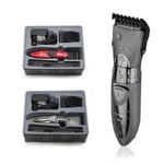 Waterproof Electric Hair Clipper Trimmer Mens Shaver Razor Beard Red Us