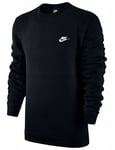 Mens Nike Jumper Crew Logo Fleece Sweatshirt Jumper Pullover Cotton Sweater  S