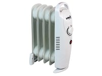 Fsmisc AIRCRMINI Oil Filled Radiator 500W Heater, White/Black