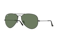 Sunglasses Ray Ban Black Rb3026 Aviator Large Metal Ii Green G15 L2