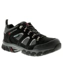 Karrimor Bodmin Low 4 Weather Mens Walking Boots Black/Grey/Red Suede - Size UK 13
