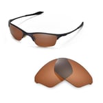 New WL Polarized Brown Replacement Lenses For Oakley Half Wire XL Sunglasses