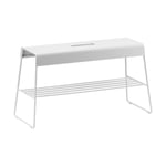 Zone Denmark A-bench outdoor benk med hylle 45 cm Soft grey