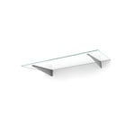designtak entrétak easy collection flat console stainless - frosted glass