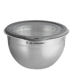 Le Creuset - Skål med glaslock 23 cm 2,8 L stål/grå