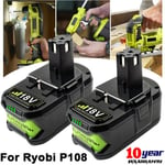 2X For RYOBI 7.0Ah 18V P108 High Capacity Battery 18 Volt Lithium-Ion One+ Plus