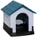 Dog Kennel for Outside, Plastic Dog House, Water-resistant for Gardens