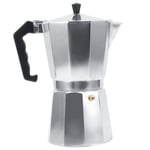 Moka Pot Aluminum Italian Type Moka Pot Espresso Coffee Maker Can Use in Stove Coffee Pot for Home Office (600ML 12cups)