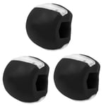 Jawline exerciser käktränare silikon Svart 3 Pack