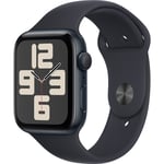 Apple Watch SE (2nd Gen) (GPS) 44mm - Midnight Aluminium Case with Midnight Sport Band - S/M (Fits 140mm to 190mm Wrists)