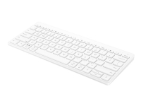 HP 350 Compact Multi-Device - Tastatur - trådløs - Bluetooth 5.2 - Tysk - hvit - resirkulerbar emballasje