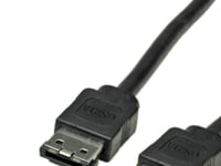 Roline External Sata 6.0 Gbit/S Cable, 0,5 M, Sata Iii, Sata 7-Pin, Sata 7-Pin, Hane/Hane, Svart