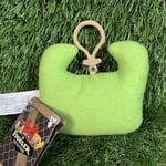 New Fuggler Funny Ugly Monster Clip-on Backpack Key Chain Plush Squidge Green