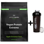 Vegan Protein Powder Apple Cinnamon Swirl 500G + ON Shaker DATE MAY/2023
