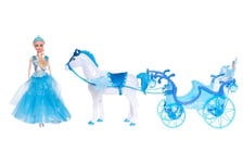 Prinsessdocka med häst och vagn