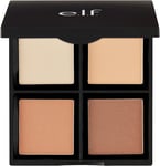 Contour Palette, 4 Shades, Customizable, Easy to Apply, Sculpts, Shades, Brighte