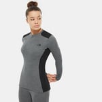 The North Face Women's Easy Long-Sleeve Top TNF Medium Grey Heather-TNF Black (4CB6 GVD)