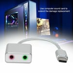 USB Type C to 3.5mm Hole Headset Stereo Audio Adapter Cable External Sound Card
