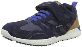 Geox Men's J Snake.2 BOY A Low-Top Sneakers, Blue (Navy/Royal C4226), 4 UK