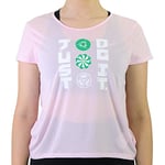 Nike Women's Icnclsh T-Shirt Women's T-Shirt, Womens, Ladies' T-Shirt, CU3040, Pink Foam/HTR/White, XL