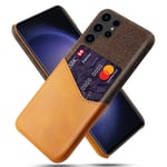 Samsung Galaxy S24 Ultra telefonskal med korthållare - Orange