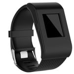 Flexibelt, vattentätt Fitbit Surge Smart Watch Skal - Svart