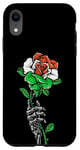 Coque pour iPhone XR Rose du Niger avec squelette drapeau du Niger Racines Souvenir du Niger