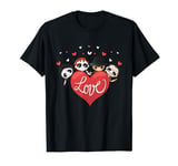 Love Valentine'S Day Horror Movie Character Chibi With Heart T-Shirt