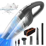 bedee Handheld Vacuum Cleaner Cordless, 8000Pa 120W Powerful Suction Handheld Hoover Car Vacuum Cleaner, Portable Rechargeable Handheld Vacuums, Lightweight Wet Dry Vacuum for Home, Car and Pet