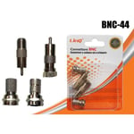 Trade Shop - Bnc Screw Metal Rca Connector Plugs Coaxial Cable Adapter Bnc-44