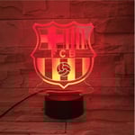 Fc Barcelona USB 3d Anime Night Light Atmosphere Led Bordslampa
