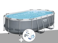 Kit piscine tubulaire Bestway Power Steel ovale 4,57 x 2,50 x 1,00 m + Kit d'entretien
