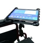 BuyBits Wheelchair Mount Tablet Holder for Samsung Galaxy Tab 4 Tab 3 & Tab 2