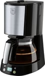 Melitta - Filter Coffee Machine, Removable Filter, 1.2L, 1080W, Black/Silver