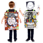 Childs Official Tom Gates Colour In Costume Tabard Fancy Dress Book Day Week