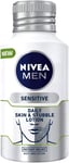 NIVEA MEN Skin & Stubble Face Moisturiser for Sensitive Skin 125ml