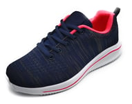 P&L Zapatillas Deportivas para Mujer ligeras de Malla para correr, caminar Blue