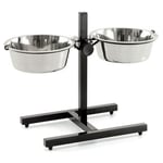 Spannfod Matbar Dubbel Svart/Silver 25 cm