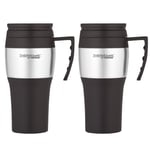 2x Thermos Travel Mug 400ML Thermal Cup Flask Hot Warm Coffee Tea Outdoor Holder