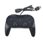 Le Noir Manette De Jeu Filaire Classique Gaming Pro Pour Nintendo Wii