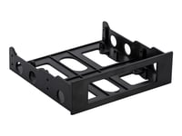 Akyga Ak-Ca-50 - Adapter För Lagringsfack - 3.5" - 5,25 Tum Till 3,5 Tum - Svart - För Akyga Ak11, Ak13, Ak-502-01, 502-02, Ak939, Aky012, Aky013  Gamer Aky003, Aky007, Aky011
