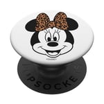 PopSockets Disney Mickey And Friends Minnie Mouse Leopard Bow Big Face PopSockets PopGrip: Swappable Grip for Phones & Tablets