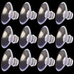 ANCIRS 30 Pack 20mm Suction Cups for Glass Table Tops, Rubber Transparent Anti-Collision Sucker Pad Without Hooks for Home Decoration