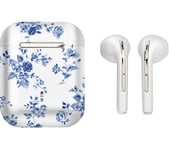 VQ Wren Wireless Bluetooth Earbuds - Laura Ashley China Rose, White,Blue,Patterned