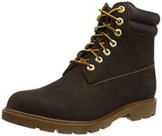 Timberland Men's 6 Inch WR Basic Fashion Boots, Dark Brown Nubuck, 10.5 UK