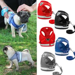 Small Dog Cat Harness And Walking Leads Set Pet Puppy Breathable Mesh Vest Uk